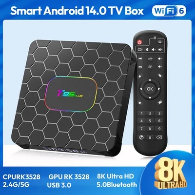 2025 Android14.0 Smart TV BOX 64/128GB Dual WIFI Netzwerk Media Player BT5.0 - Bild 1 von 4
