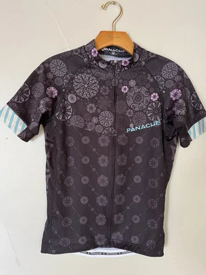 Camiseta deportiva de ciclismo Panache para mujer carretera grava, talla mediana ajustada manga corta Foto 1 de 4