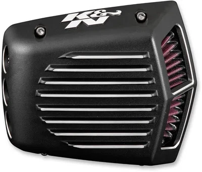 KN Street Metal Air Intake Assembly Shaker Black Heritage Softail Classic 99-17 - Image 1 of 4