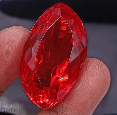 Exclusive 100 Ct Natural Red Topaz Marquise Cut 37x20mm IGL Certified Gems 5ADS - Image 1 of 4