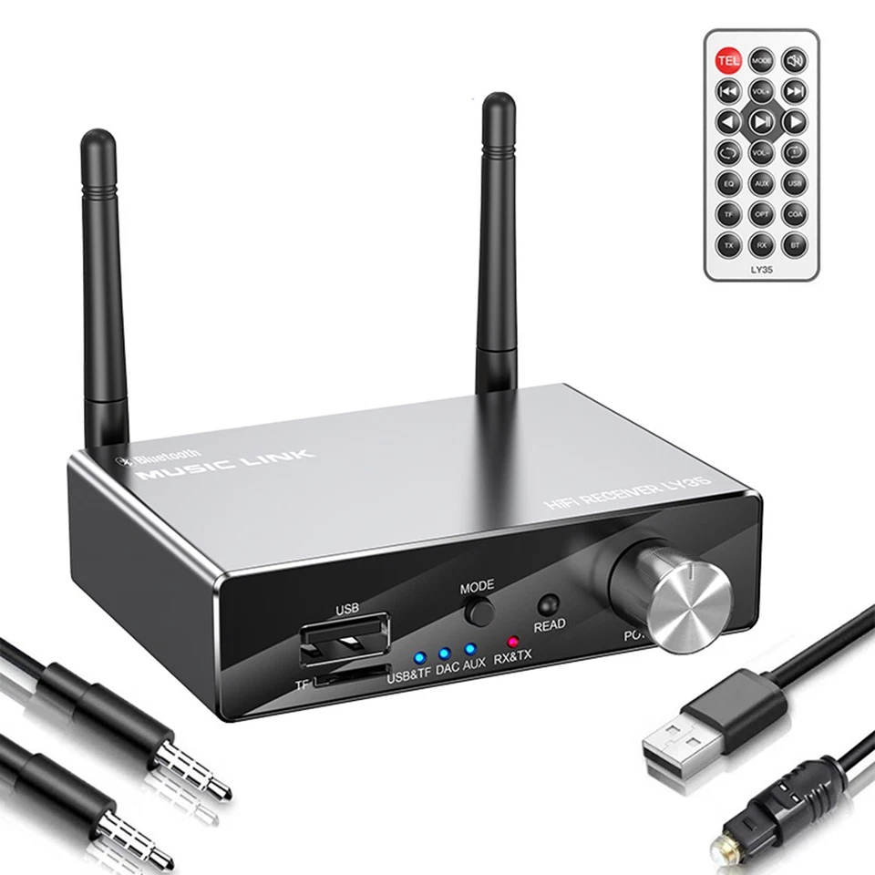 Bluetooth 5.3 Ricevitore Trasmettitore Stereo un Bassa Latenza AUX Jack da 5703 - Image 1 of 1