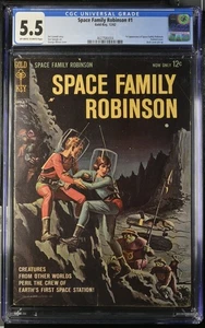 Space Family Robinson #1 CGC 5.5 • 1st Lost in Space • Gold Key 1962 - Picture 1 of 2