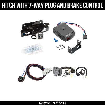 Paquete de remolque de enganche + control de freno para 03-08 Ram 1500 03-10 2500 3500 Exc enganche OEM Foto 1 de 4