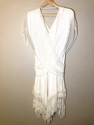 Vestido de novia vintage de encaje blanco JC Penny IGLWU  Foto 1 de 4