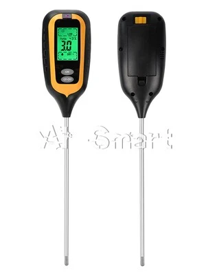 6-in-1 LCD PH Soil Tester Plant Lawn Water Moisture Temperature Light Test Meter - Image 1 of 4