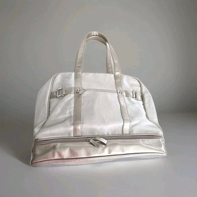 Curve Liz Clairborne Duffle Bag Travel Gym Carry On Overnight Luggage Gold Tote - Image 1 of 4