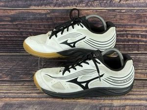 Mizuno Cyclone Speed 3 Volleyball Shoes Women Sz 10 Black White Gum Soles Sport - Picture 1 of 10
