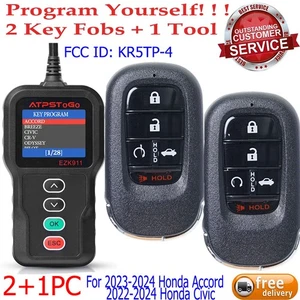 2 For 2023-2024 Honda Accord 2022-2024 Civic Smart Key Fob KR5TP-4 + 1 Kit Tool - Picture 1 of 5