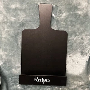 Recipe Book Tabletop Holder Black Wooden Old East Main Co 15"x9"x2.5" GUC (F219) - Picture 1 of 5