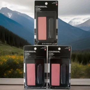 Lot of 3 Covergirl Clean Classic Color Blush #540 Rose Silk 0.27oz - Picture 1 of 5