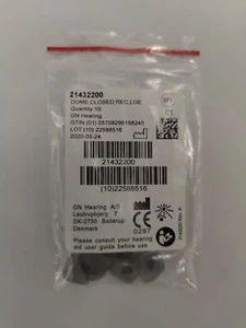2 Pack Large Closed Domes For Resound SureFit3 Receivers. 20 Domes - Picture 1 of 2