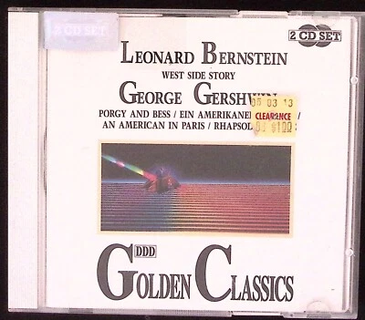 LEONARD BERNSTEIN GEORGE GERSHWIN GOLDEN CLASSICS WEST SIDE STORY MORE 2-CD 664 - Image 1 of 4