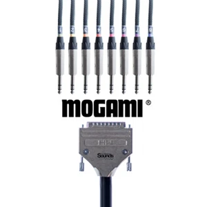 D-SUB Serial DB25 Analog Tascam Multicore to 8 Way Neutrik NP3X Silver Mogami 1m - Picture 1 of 12