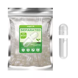 Getrennte Leerkapseln Größe 00 Vegetarisch Vegan HPMC Leere Kapseln Transparent - Bild 1 von 10