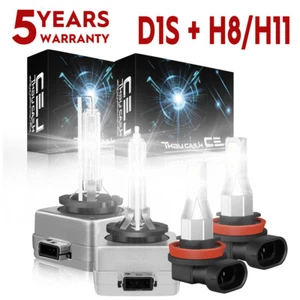 Faro delantero brillante HID alto-bajo + bombillas antiniebla LED para BMW X5 2007-2015 - Imagen 1 de 18