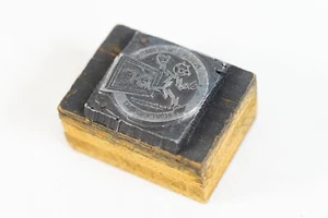 READY KILOWATT 1950s Letter Press Printing Block RARE!!! Plug In Im Ready - Picture 1 of 6