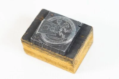 READY KILOWATT 1950s Letter Press Printing Block RARE!!! Plug In Im Ready - Image 1 of 4