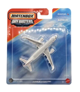 2025 Matchbox Airbus A320 NEO AMERICAN AIRLINES #31 White Sky Busters VHTF - Picture 1 of 2
