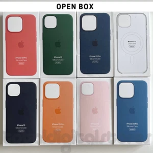 Apple Silicone iPhone 13 Case MagSafe Cover Genuine for 13 Pro Mini Max - Open - Picture 1 of 100