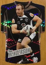 2010 NRL SELECT CHAMPIONS WARRIORS IAN HENDERSON JERSEY DIE CUT JDC173 CARD