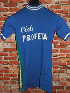EROICA MAGLIA SHIRT BICI CICLISMO VINTAGE 70'S PROFETA 50% LANA RICAMATA - Imagen 1 de 3