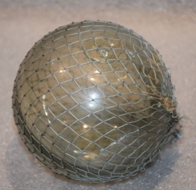 Vintage Portuguese White Glass Buoy Fishing Floaters #3 - Image 1 of 4