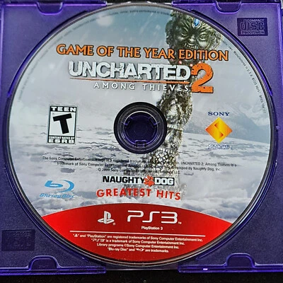 Uncharted 2: Among Thieves GOTY Greatest Hits PS3 Suelto - Solo Disco - Imagen 1 de 4