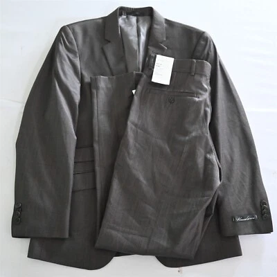 NUEVO Kenneth Cole 36S 30x32 Marrón 2 Botones Hombre Chaqueta Pantalones Traje Foto 1 de 4