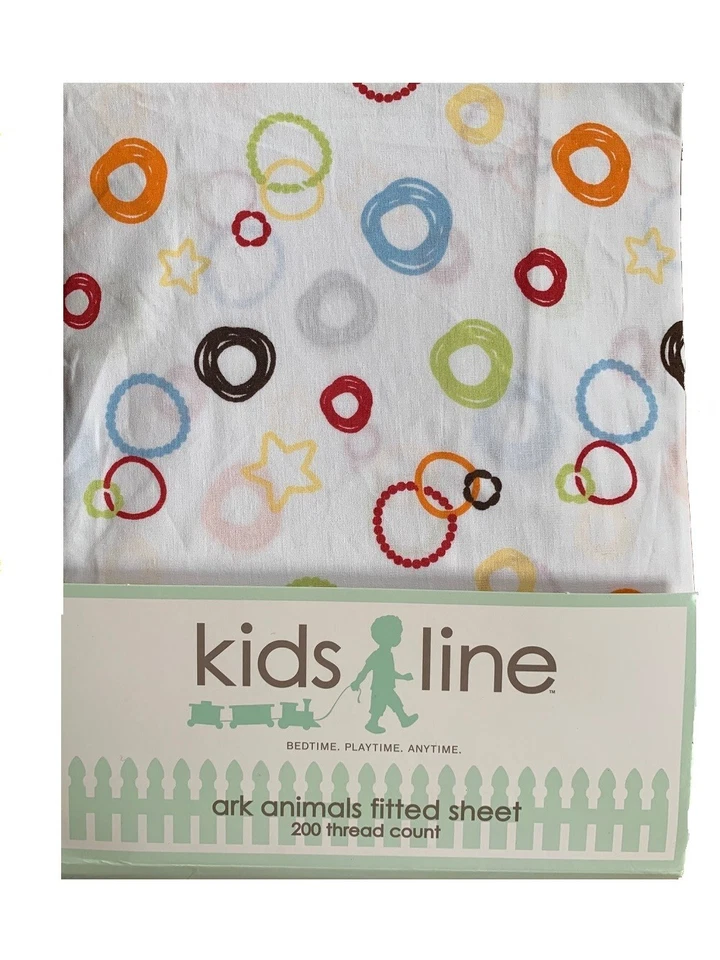 Kidsline Ark Animals Fitted Sheet 52" x28" - Image 1 of 1
