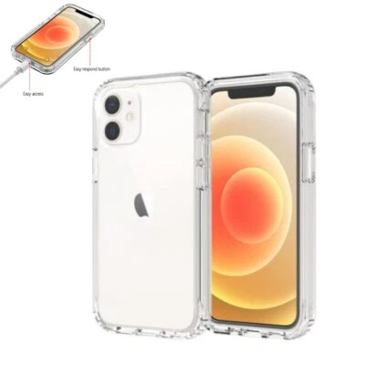 For iPhone 15 14 13 12 11 Pro Max Mini Soft Silicone Clear Shockproof Case lot