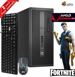 HP Gaming Computer 800G2 i3-6100 8GB 128GB M.2 SSD+2TB AMD RX 550 4GB WiFi Win10 - Picture 1 of 11