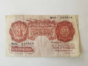 Bank of England CATTERNS 10 Shilling banknote M85 353964 - Picture 1 of 2