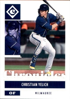2022 PANINI CHRONICLES ⚾ #42 CHRISTIAN YELICH MILWAUKEE BREWERS - Image 1 of 2