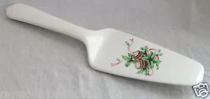 Decoración de Navidad Blanco Cerámica Pastel Desierto Servidor Pieza Usada en Excelente Condición - Imagen 1 de 4