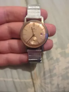 Gents Vintage Elbaro Calendar 17 Jewels Mechanical Watch - Picture 1 of 16