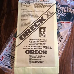 Paquete de 6 Bolsas de Filtro CELOC Oreck Hipoalergénicas Genuinas Tipo CC - CCPK8DW - Imagen 1 de 4