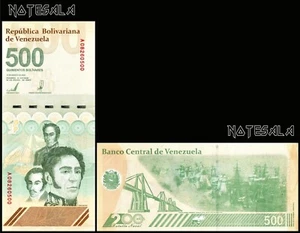 VENEZUELA 500 BOLIVARES DIGITALES 2023 (2024) Pick-121 "PREFIX A" UNC - Picture 1 of 4
