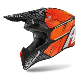 WRI32S - OFF ROAD HELMET,CROSS, AIROH WRAAP IDOL ORANGE MATT HELMET SIZE S - Picture 1 of 2