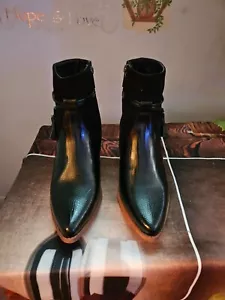 Coldwater Creek Suade ankle leather booties Size W 10 - Picture 1 of 5