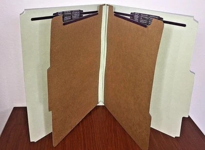 1 x Carpeta de archivos de clasificación de tablero de prensado Smead/Sujetores SafeSHIELD 2 divisores Foto 1 de 3