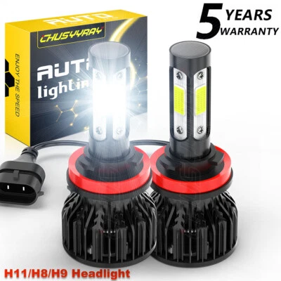 Kit faros LED lámpara Fit Chevrolet Silverado 2500 HD 2016 2017 H11/H9/H8 Foto 1 de 4