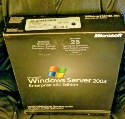 Microsoft Windows Server 2003 Enterprise x64 Edition with 25CALs, SKU P72-00981 - Image 1 of 4