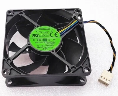 FB8025SU New EVERFLOW 8025 8CM 80mm CPU PWM Cooling Fan Hydraulic 4-wire Speed - Image 1 of 4