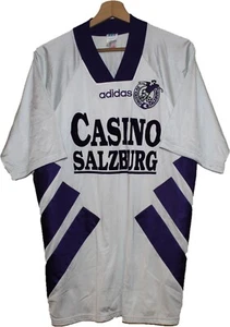 ¡NUEVO! 1995 Casino Salzburg SV KIT VISITANTE Camiseta de Fútbol Camiseta Talla L ADIDAS - Imagen 1 de 5