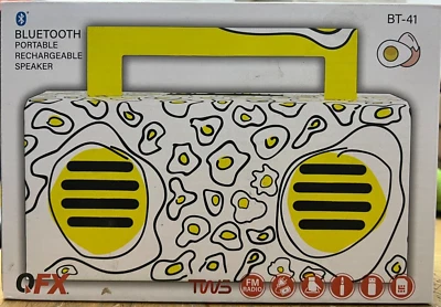 QFX BT-41 Egg Yolk Bluetooth Streaming TWS Ready Speaker - Image 1 of 2