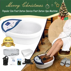 Ionic Foot Spa Bath Basin Massager with Heat Waistband Temp Adjustable Soak Tub - Picture 1 of 12