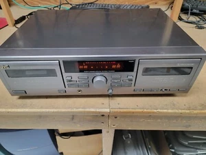 JVC TD-W315 Double Dual Cassette Deck Dubbing Dolby - No Remote - Picture 1 of 3