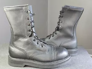 Addison Shoe Company Black Leather ANSI Z41 PT99 Steel Toe Boot size 4.5 R - Picture 1 of 5