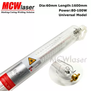 MCWlaser 80W-100W CO2 Laser Tube Dia.60mm 1600mm for Laser Engraver Cutter - Bild 1 von 7