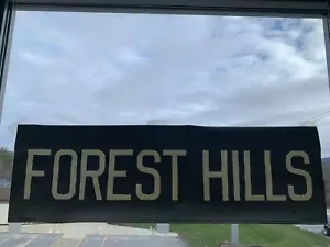 NY NYC SUBWAY ROLL SIGN FOREST HILLS STADIUM ROCKAWAY BEACH OCEAN QUEENS TRANSIT - Picture 1 of 6